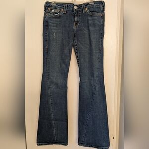 True Religion Classic Low Rise Flare Jeans